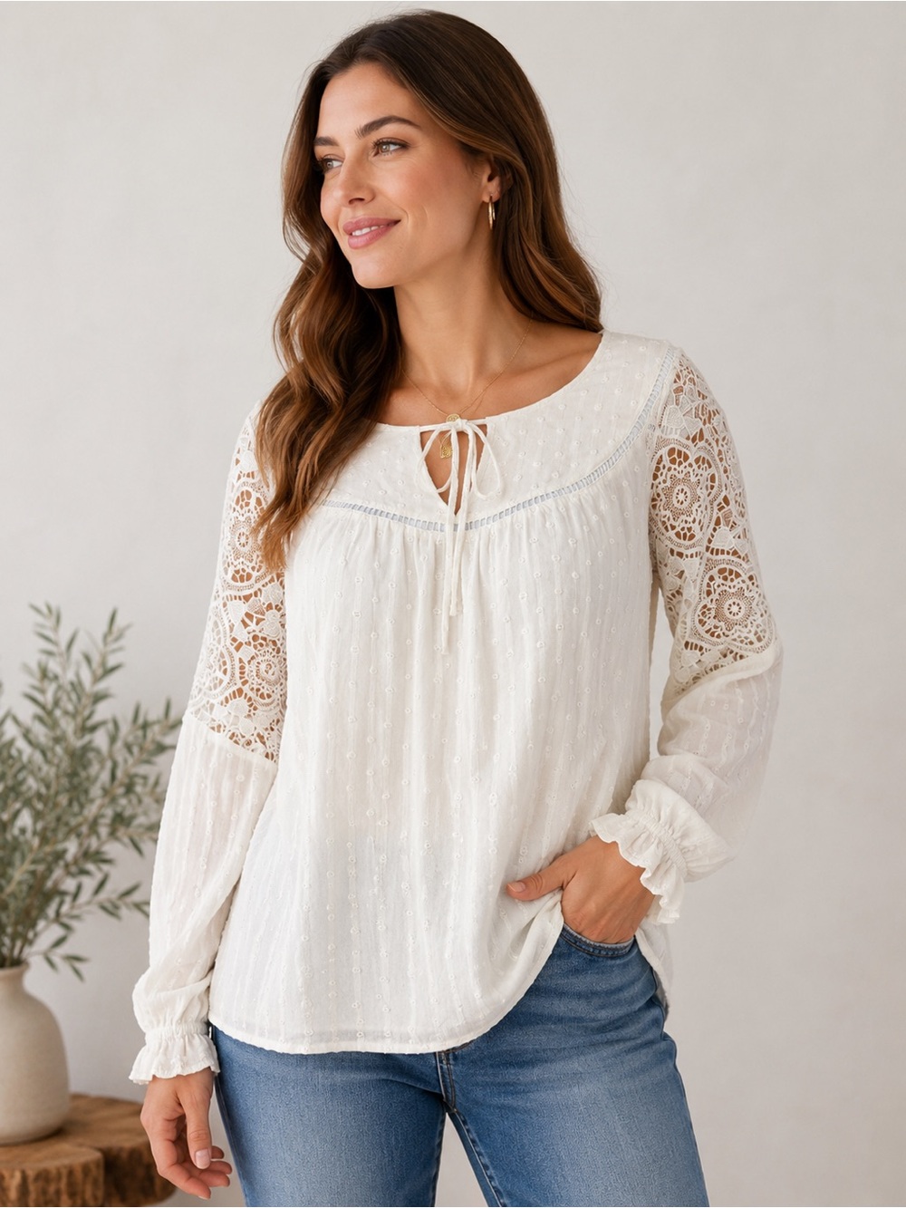 Sundance Embroidered Top Womens Size XL Boho Hippie Cottagecore Peasant Rayon